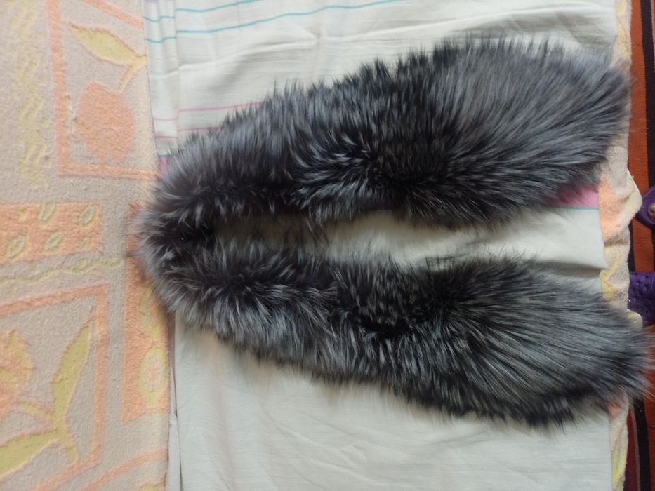 Воротник песец серый