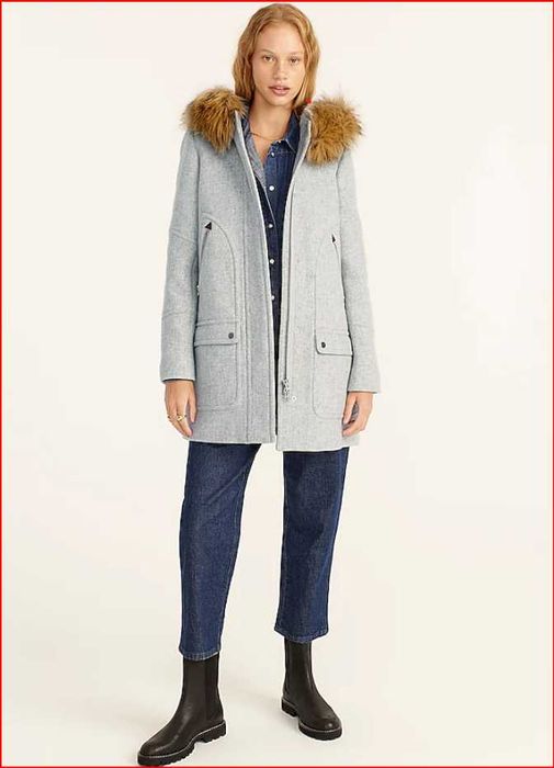 Jcrew итальян шерсть пальто с биркой 4Р из США