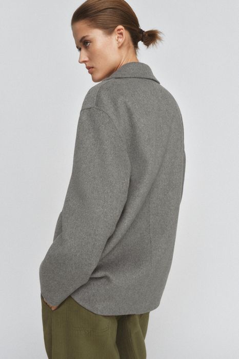 Palton lana oversize Zara wool edition