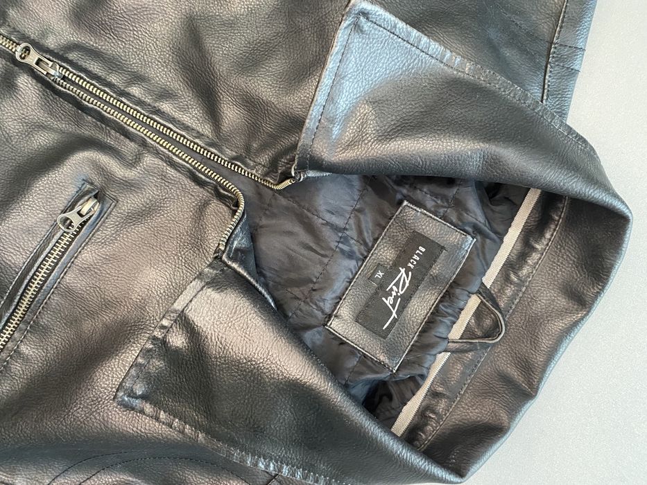 Geaca piele naturala Black Rivet XL
