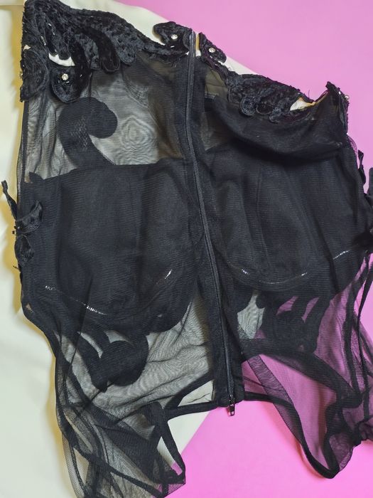 Официална рокля с дантела - S