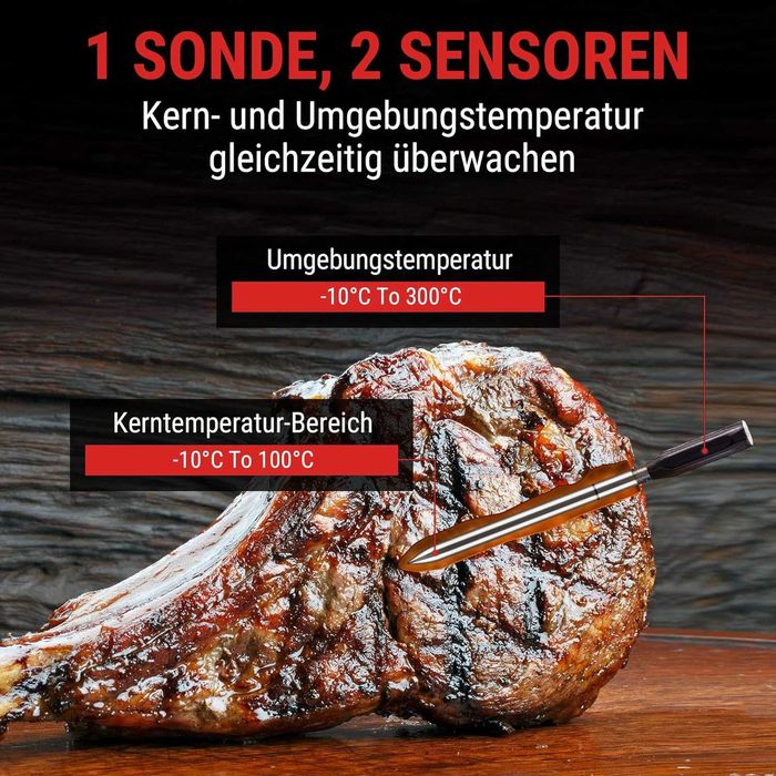 ThermoPro TempSpike Bluetooth Програмируем термометър за месо, безжиче