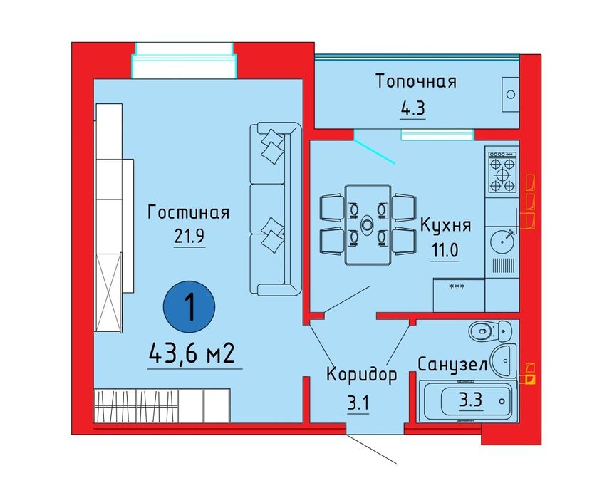 Продается 1-2-3х комн.кв! Черн. Ст аэр.