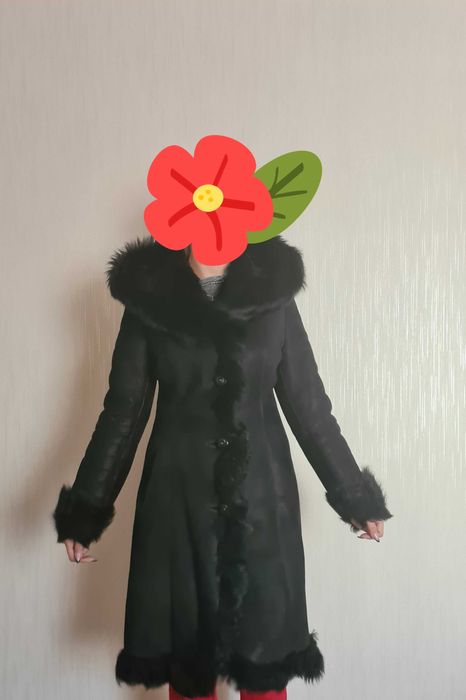 Продам дубленку размер 42-44 бу