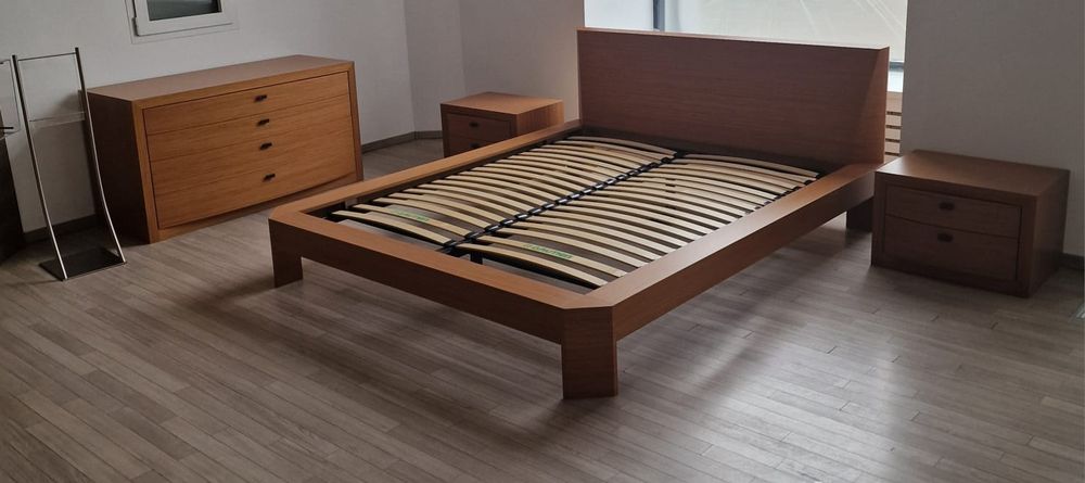 Dormitor complet ITALIA, furnir natural, NOU, transp + montaj GRATUIT