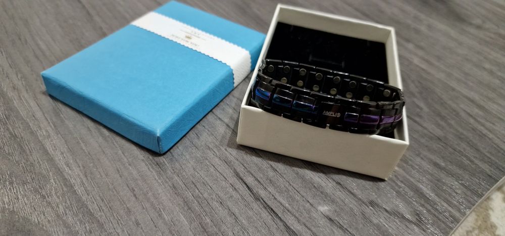 Браслет титановый, магнитный "Ampli 5" для хорошего давления и здоровь