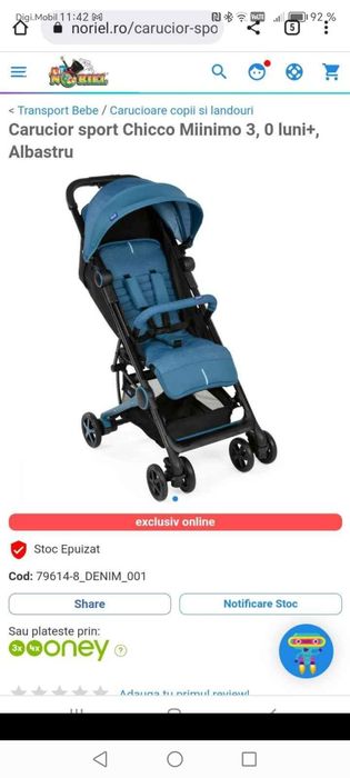 Cărucior Chicco Sport