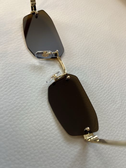 Cartier CT0474S ochelari de soare rimless inlocuire rame vedere