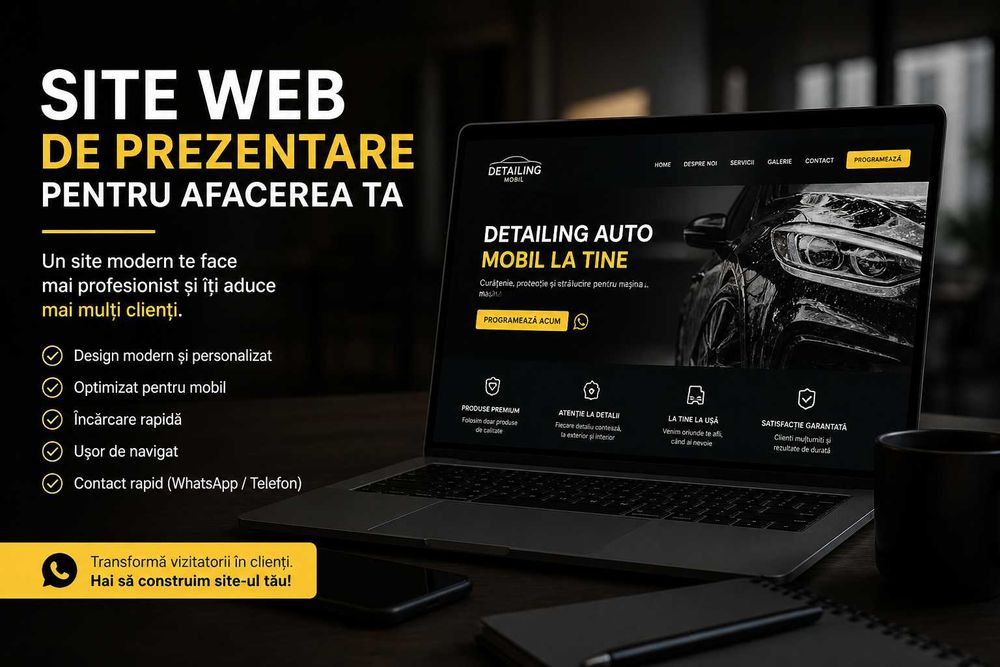 Servicii web design – creare site pentru firme mici