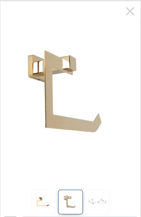 Закачалка за хавлия -златна -нова