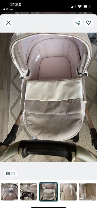 Бебешка количка 2 в 1 Peg Perego Book Modular SLK – много запазена