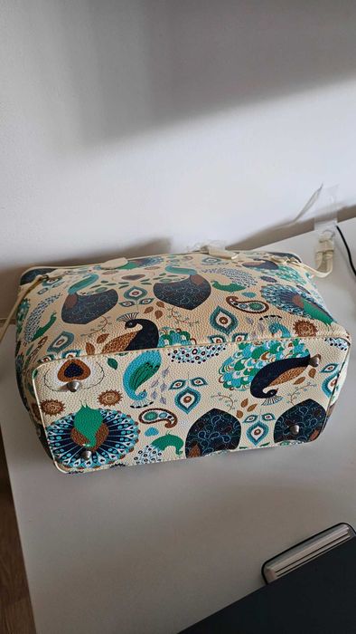 Geanta de dama ella icon pavone print