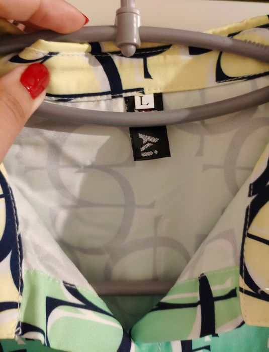 Rochie albastra cu mânecă lungă