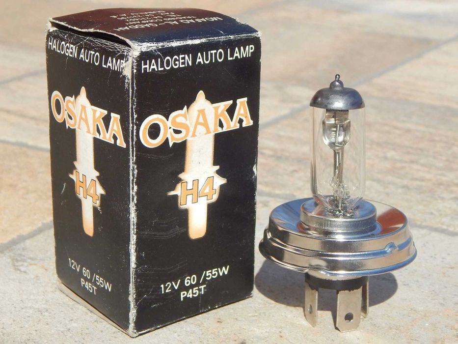 Bec auto halogen H4 12V 60/55W P45T Osaka Japonia cu ambalaj