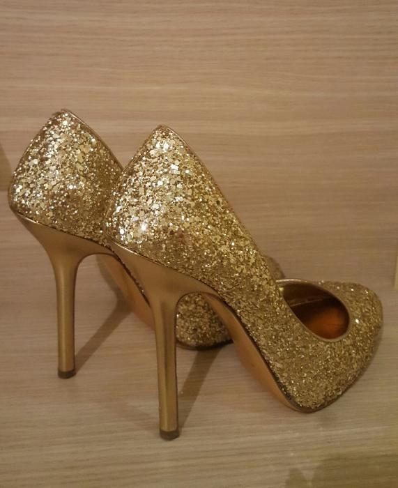 Pantofi Prada Miu Miu, marime 39, gliter