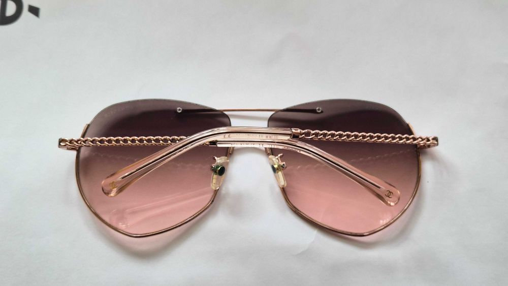 ОРИГИНАЛНИ слънчеви очила Chanel Chain Aviator 4667 (Размер 57)