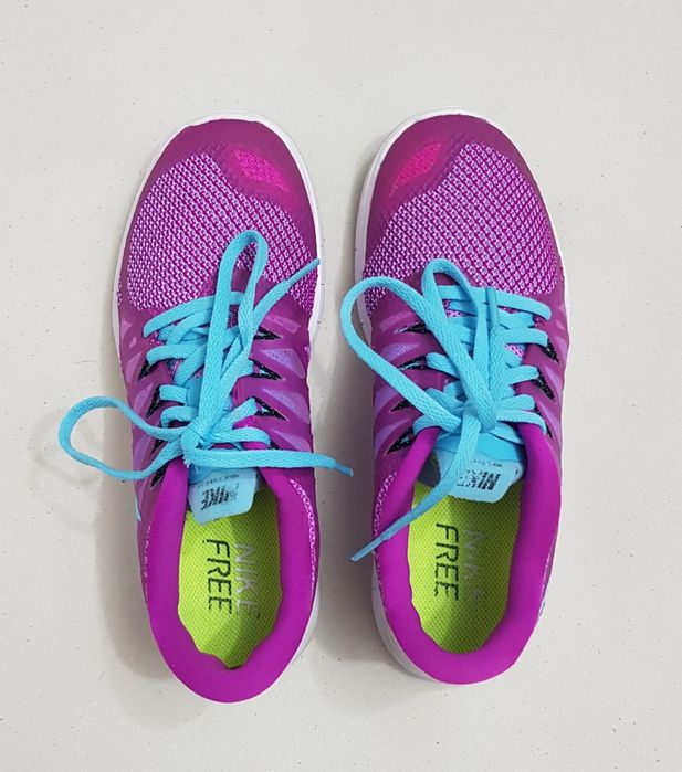 Adidasi NIKE FREE 5.0Fucsia Flash, pantofi alergare nr 38, 5 EU (lady)