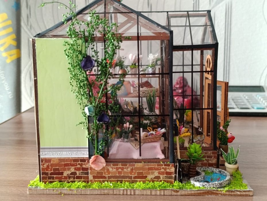 Румбокс готовый, цветочный домик