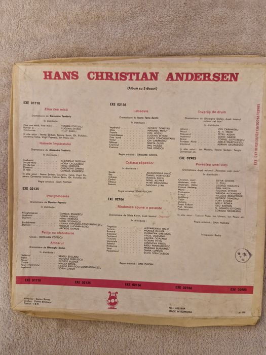 Vand colectie viniluri Hans Cristian Anderson