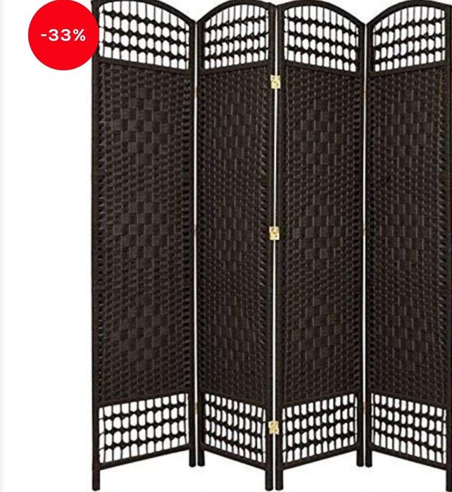Параван декоративен сгъваем Ратан Чисто нов