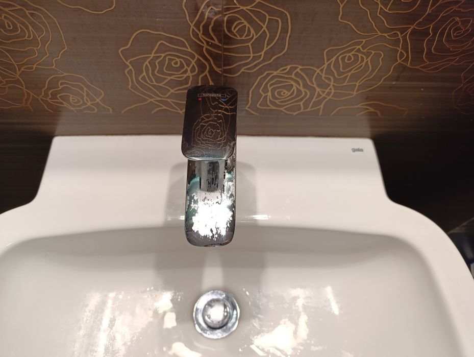 Chiuveta/Lavoar Gala, semipiedestal și baterie Hansgroche