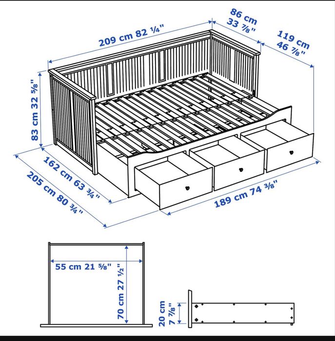 Pat Divan Ikea cu saltele