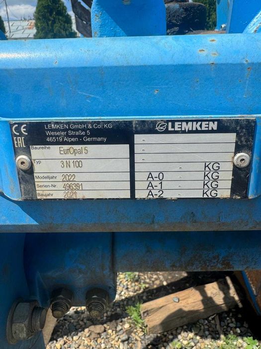 Plug arabil 3+1 cormane Lemken EurOpal 5 fabr. 2022, reversibil hidraulic, perfecta stare