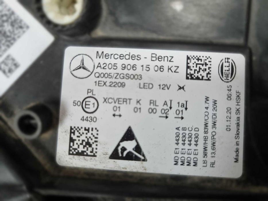 Ляв фар за Mercedes C W205 Multibeam lqv far мерцедес 205 ц класа