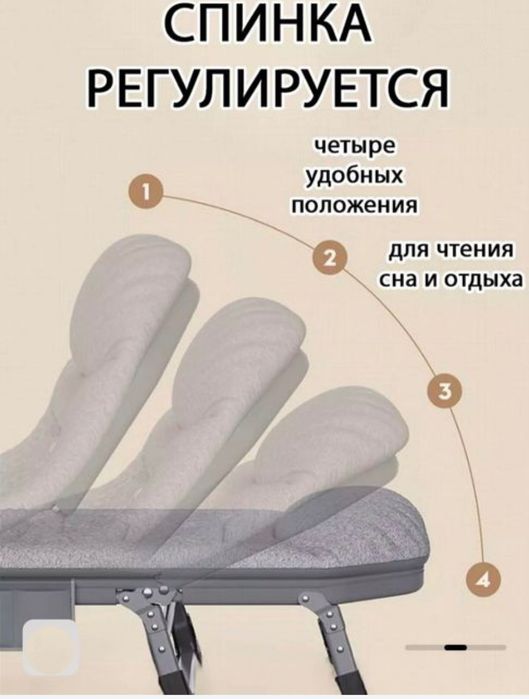 Раскладушка с матрасом новый