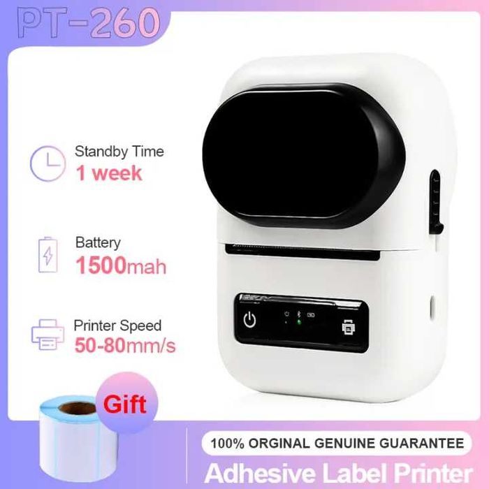 Преносим Bluetooth термичен принтер Принтер за етикети цени EUR BGN