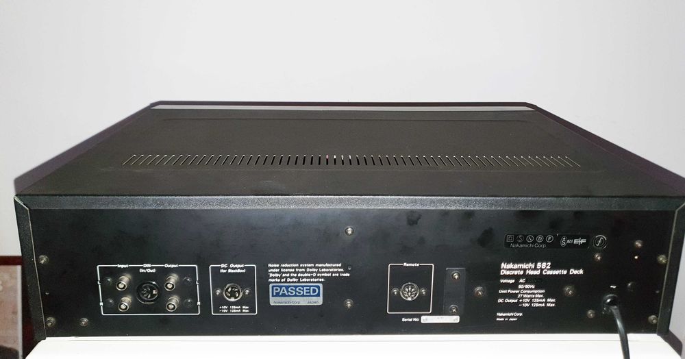 casetofon deck Nakamichi 582 - 3 capete, 3 motoare, dublu cabestan