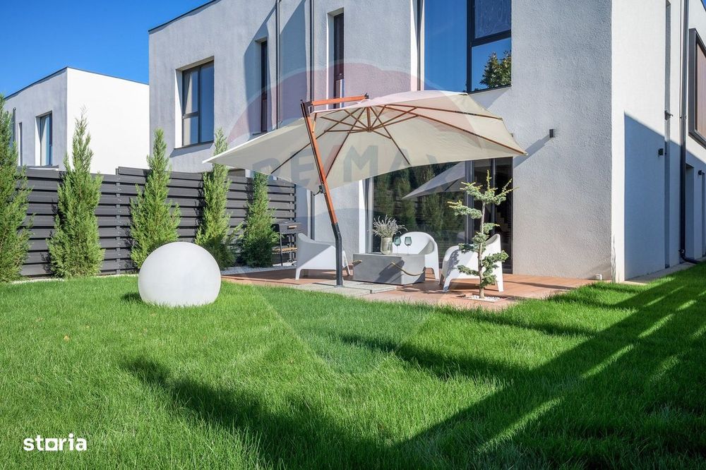 Vila luminoasa, mobilata si utilata Corbeanca / ansamblu cu piscina