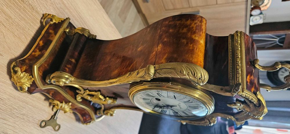 Ceas de semineu francez in stil Boulle, cca 1850