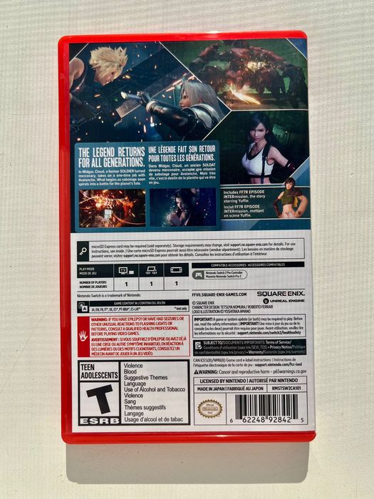 Final Fantasy VII Remake for Nintendo Switch 2