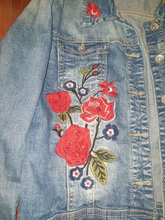 Vand geaca Denim M brodata