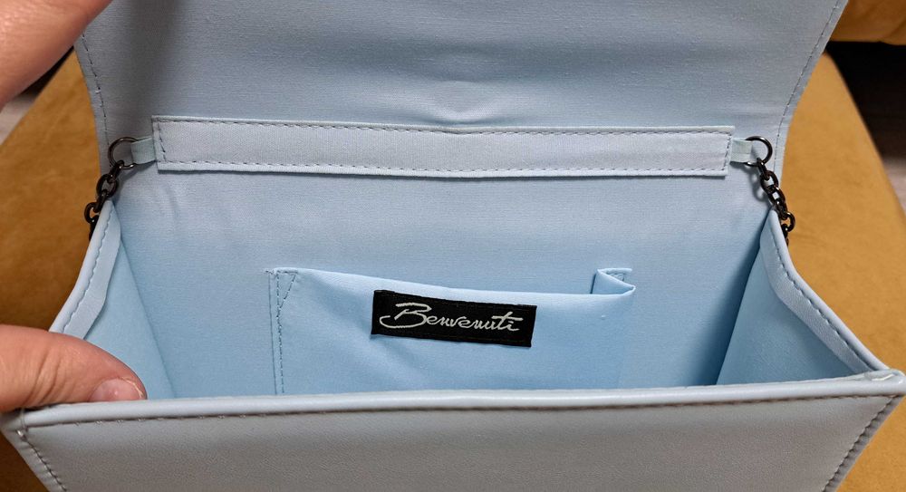 Geanta plic bleu Benvenuti