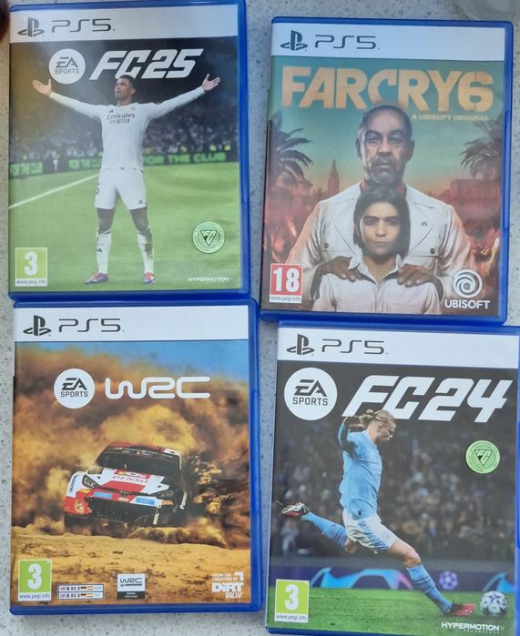 4 игри за playstation 5. В отлично състояние.