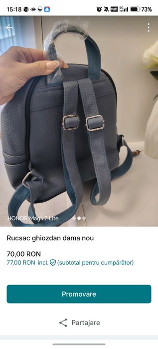 Rucksack ghiozdan dama nou