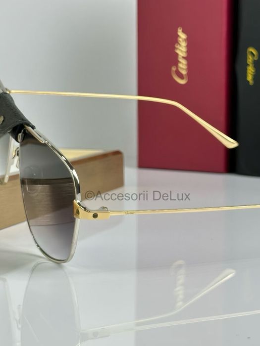 Ochelari de Soare Santos De Cartier CT0037S Polarised Noi Full Box [Verificare Colet] Aviator