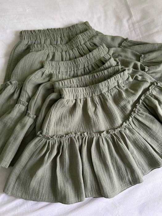 Юбка для девочек цвет хаки