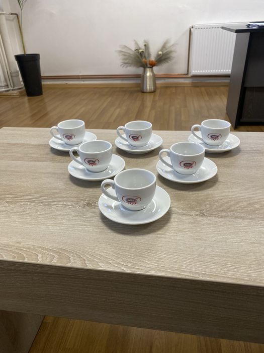 Set 6 cesti si farfurii espresso Elite