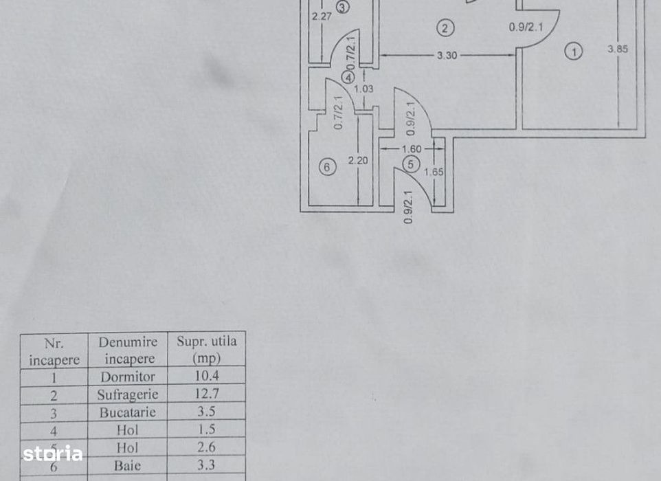 Apartament  2 camere Podu Ros , 40 metri, etaj 7 Cod:162818
