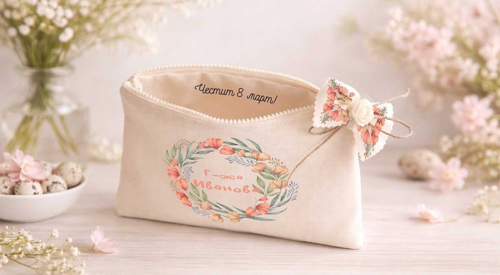 Персонализиран подарък със скрито послание за 8ми март