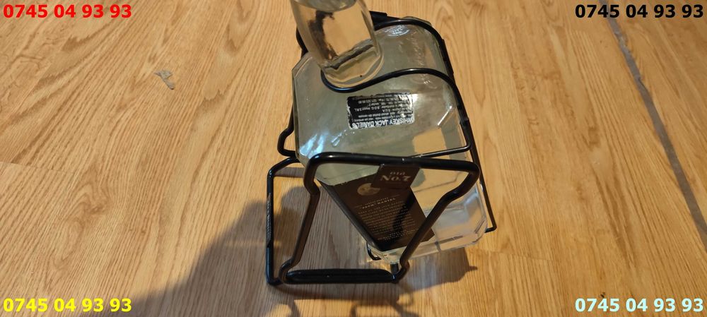 sticla goala si suport leagan metalic Whiskey jack Daniels 40gr 3 litr