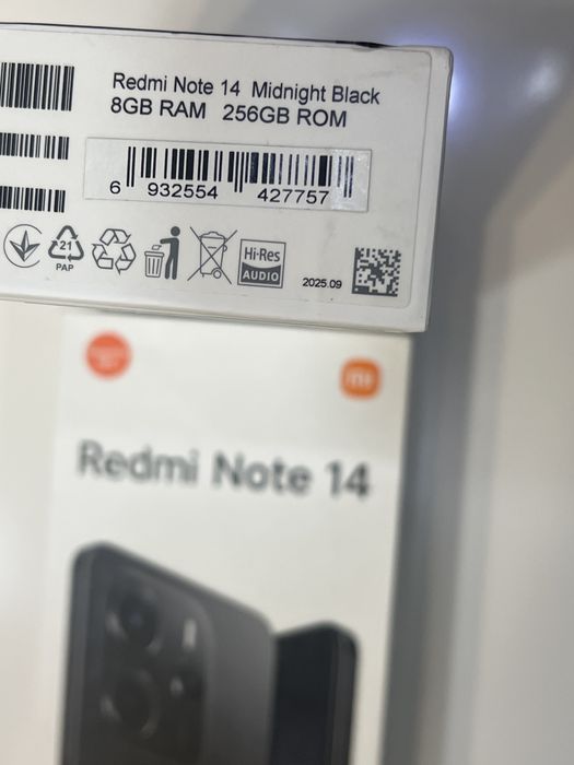 Redmi Note 14 de 256 GB, NOU Sigilat in cutie