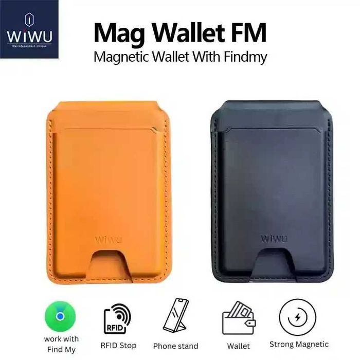 WIWU это премиальный магнитный картхолдер для iPhone и  AirTag есть
