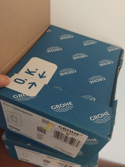 Placa de actionare Grohe Arena Cosmopolitan 38844000, dublu spalare, 1