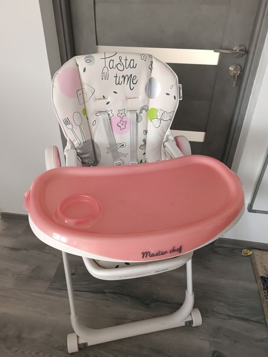Scaun de masa pentru copii fete Chipolino - Master Chef