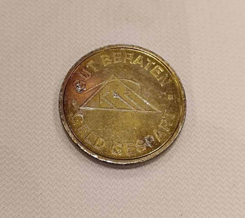 стар месингов аптечен жетон - аптека -Германия