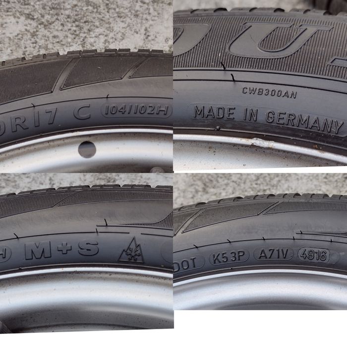 Cauciucuri de iarnă 216 60 R17 C-uri Dunlop Made in Germany